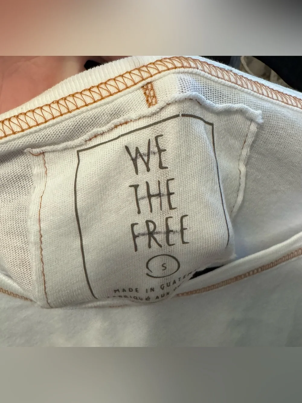 NWOT Free People We the Free Let It Roll Long Sleeve - ivory combo - XS, Small